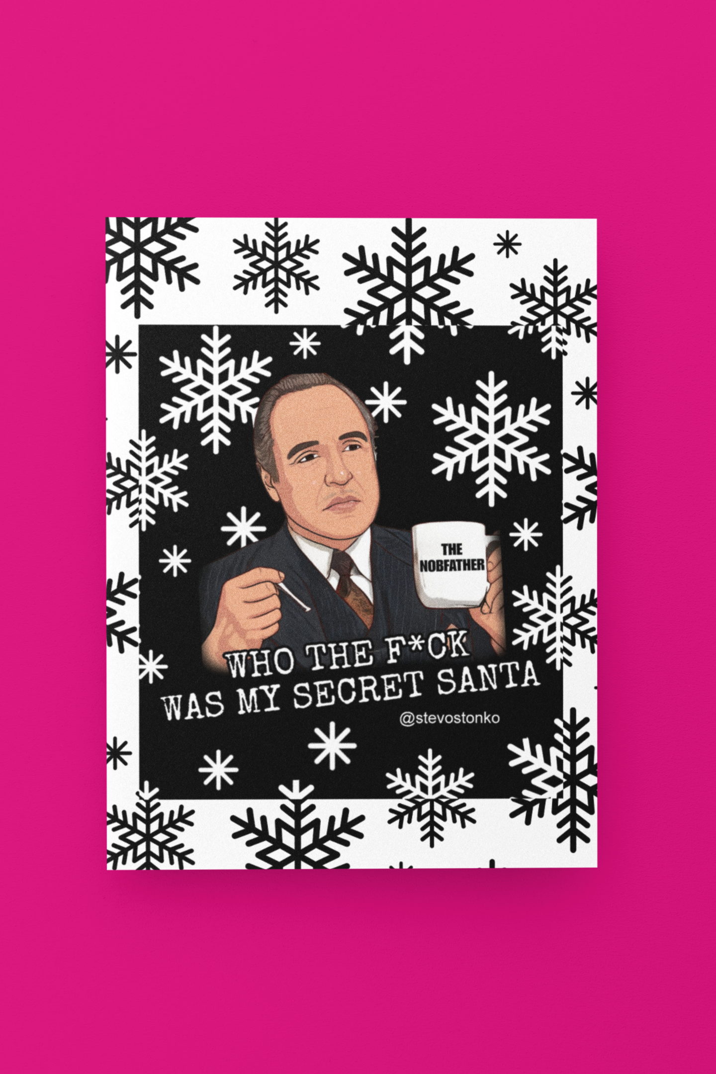 SECRET SANTA Christmas Card by Stevo