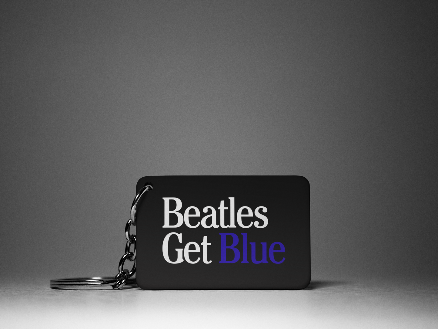 Beatles Get Blue Keyring