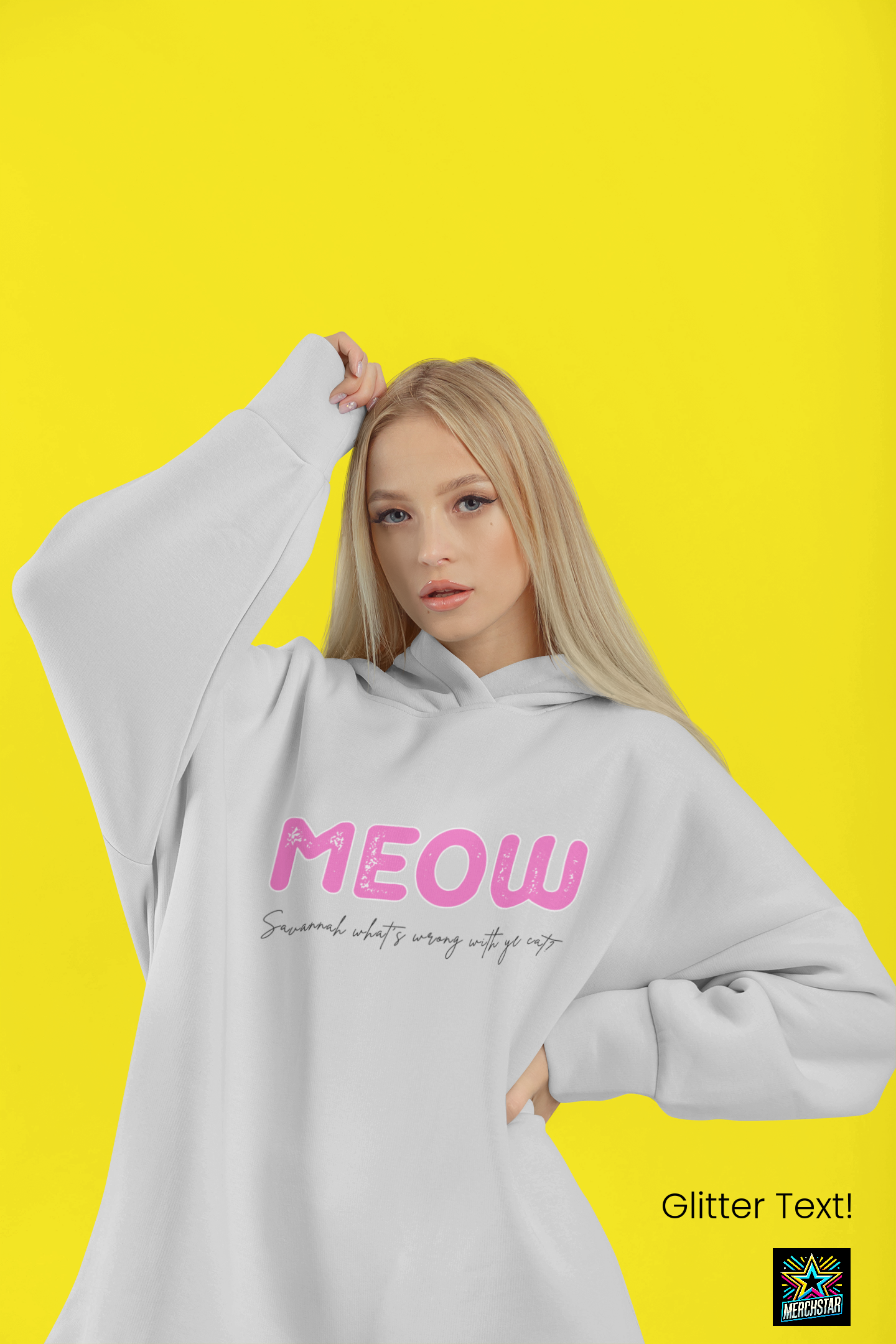 Meow Hoodie by Scouse Gerls