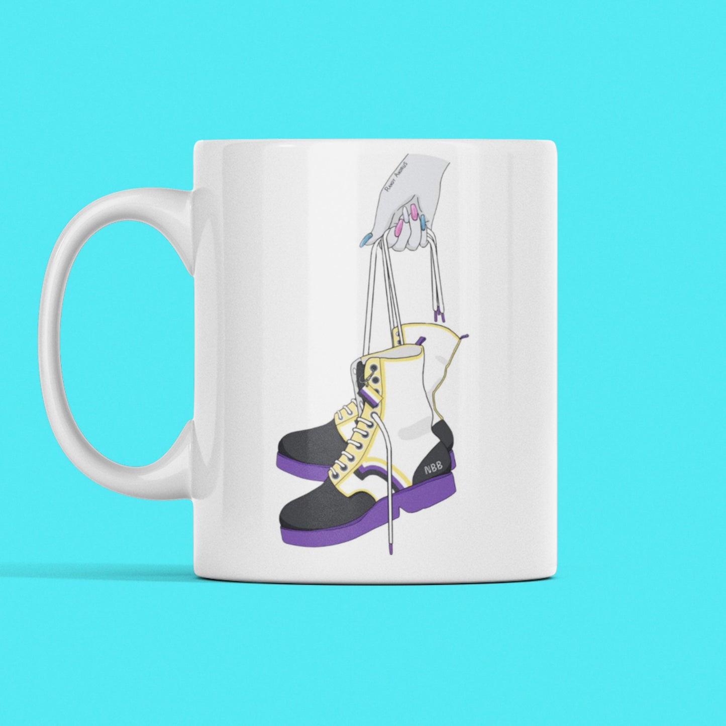 Boots Boots Mug by Tyler Da Claire
