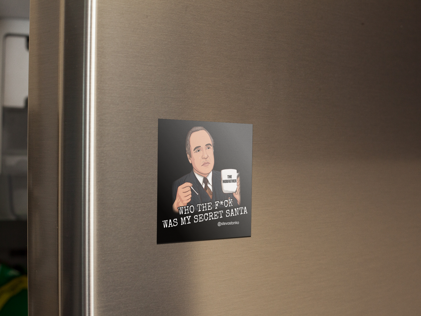 SECRET SANTA Magnet by Stevo