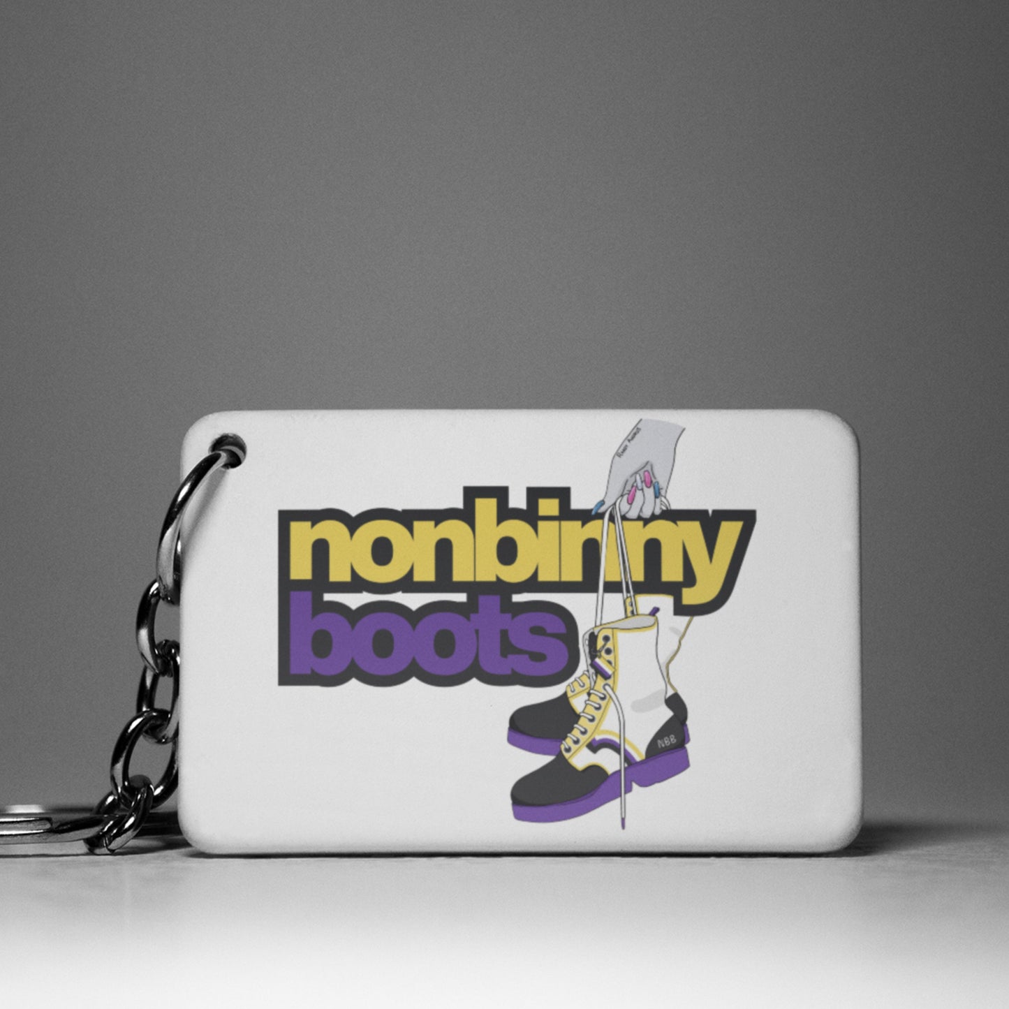 Non Binny Boots Keyring by Tyler Da Claire