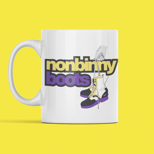 Non Binny Boots Mug by Tyler Da Claire